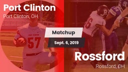 Matchup: Port Clinton vs. Rossford  2019