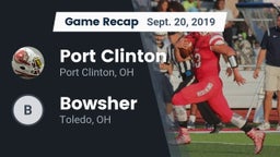 Recap: Port Clinton  vs. Bowsher  2019