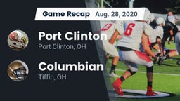 Recap: Port Clinton  vs. Columbian  2020