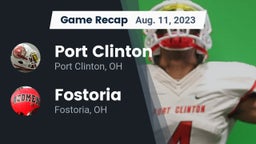 Recap: Port Clinton  vs. Fostoria  2023