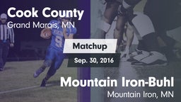 Matchup: Cook County vs. Mountain Iron-Buhl  2016
