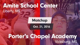 Matchup: Amite vs. Porter's Chapel Academy  2016