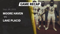 Recap: Moore Haven  vs. Lake Placid  2015