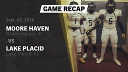 Recap: Moore Haven  vs. Lake Placid  2016