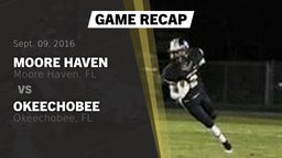 Recap: Moore Haven  vs. Okeechobee  2016