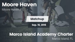 Matchup: Moore Haven vs. Marco Island Academy Charter  2016
