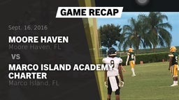 Recap: Moore Haven  vs. Marco Island Academy Charter  2016