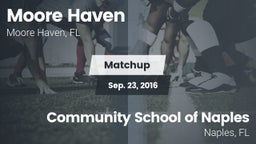 Matchup: Moore Haven vs. Community School of Naples 2016