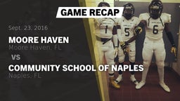 Recap: Moore Haven  vs. Community School of Naples 2016