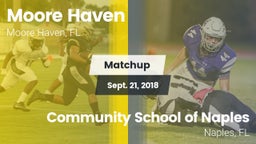 Matchup: Moore Haven vs. Community School of Naples 2018