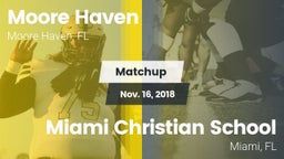 Matchup: Moore Haven vs. Miami Christian School 2018