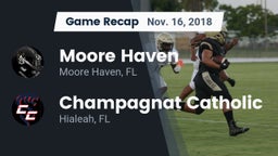 Recap: Moore Haven  vs. Champagnat Catholic  2018