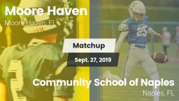 Matchup: Moore Haven vs. Community School of Naples 2019