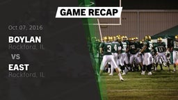 Recap: Boylan  vs. East  2016