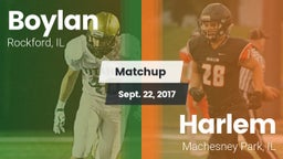 Matchup: Boylan  vs. Harlem  2017
