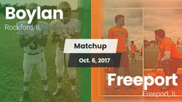 Matchup: Boylan  vs. Freeport  2017