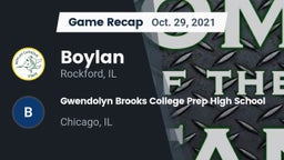 Recap: Boylan  vs. Gwendolyn Brooks College Prep High  School 2021