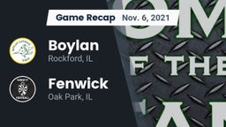 Recap: Boylan  vs. Fenwick  2021
