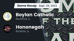 Recap: Boylan Catholic  vs. Hononegah  2023