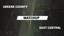 Matchup: Greene County vs. East Central  2016
