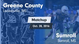 Matchup: Greene County vs. Sumrall  2016
