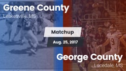 Matchup: Greene County vs. George County  2017