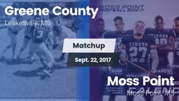 Matchup: Greene County vs. Moss Point  2017