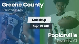 Matchup: Greene County vs. Poplarville  2017