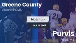 Matchup: Greene County vs. Purvis  2017