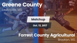 Matchup: Greene County vs. Forrest County Agricultural  2017