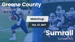 Matchup: Greene County vs. Sumrall  2017