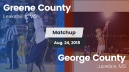 Matchup: Greene County vs. George County  2018