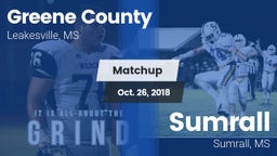 Matchup: Greene County vs. Sumrall  2018