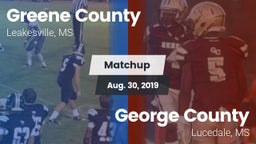 Matchup: Greene County vs. George County  2019