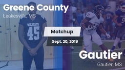 Matchup: Greene County vs. Gautier  2019