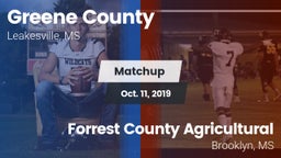 Matchup: Greene County vs. Forrest County Agricultural  2019
