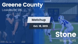 Matchup: Greene County vs. Stone  2019