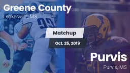Matchup: Greene County vs. Purvis  2019