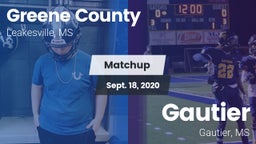 Matchup: Greene County vs. Gautier  2020