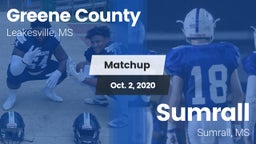 Matchup: Greene County vs. Sumrall  2020