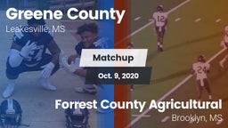 Matchup: Greene County vs. Forrest County Agricultural  2020