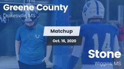 Matchup: Greene County vs. Stone  2020