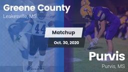 Matchup: Greene County vs. Purvis  2020