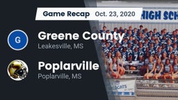 Recap: Greene County  vs. Poplarville  2020