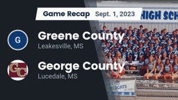 Recap: Greene County  vs. George County  2023