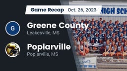 Recap: Greene County  vs. Poplarville  2023