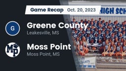 Recap: Greene County  vs. Moss Point  2023