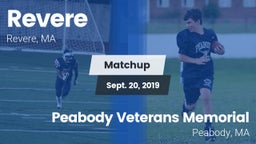 Matchup: Revere vs. Peabody Veterans Memorial  2019