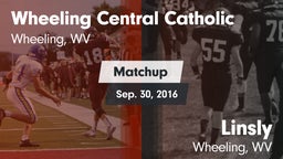 Matchup: Wheeling Central Cat vs. Linsly  2016