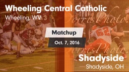 Matchup: Wheeling Central Cat vs. Shadyside  2016